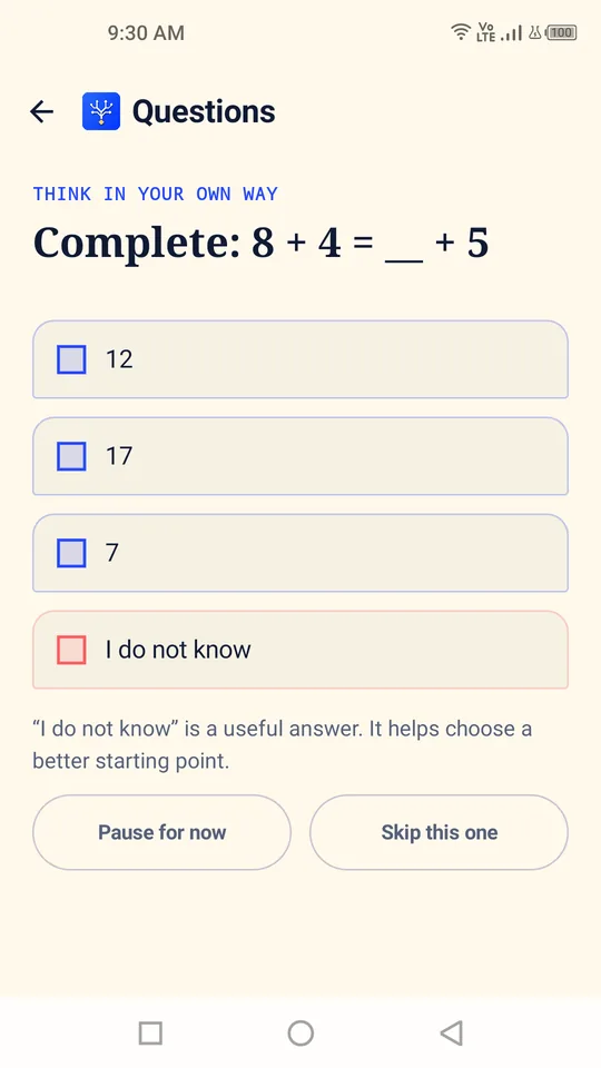 Temelie screen: one question of the short check
