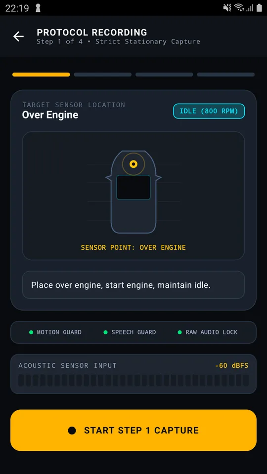 Ugong screen: The recording routine